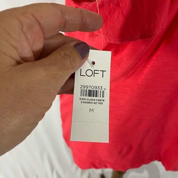 NWT Loft Pink Sleeveless Top - Picture 3 of 5